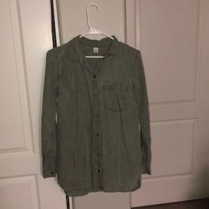 Green Old Navy Button Up